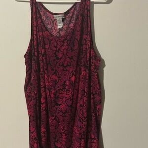 Catherines Pink and Black  Tank Top